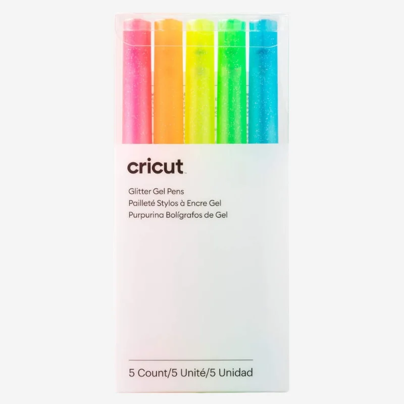 Cricut Glitter Gel Neon Pen Set 5CT